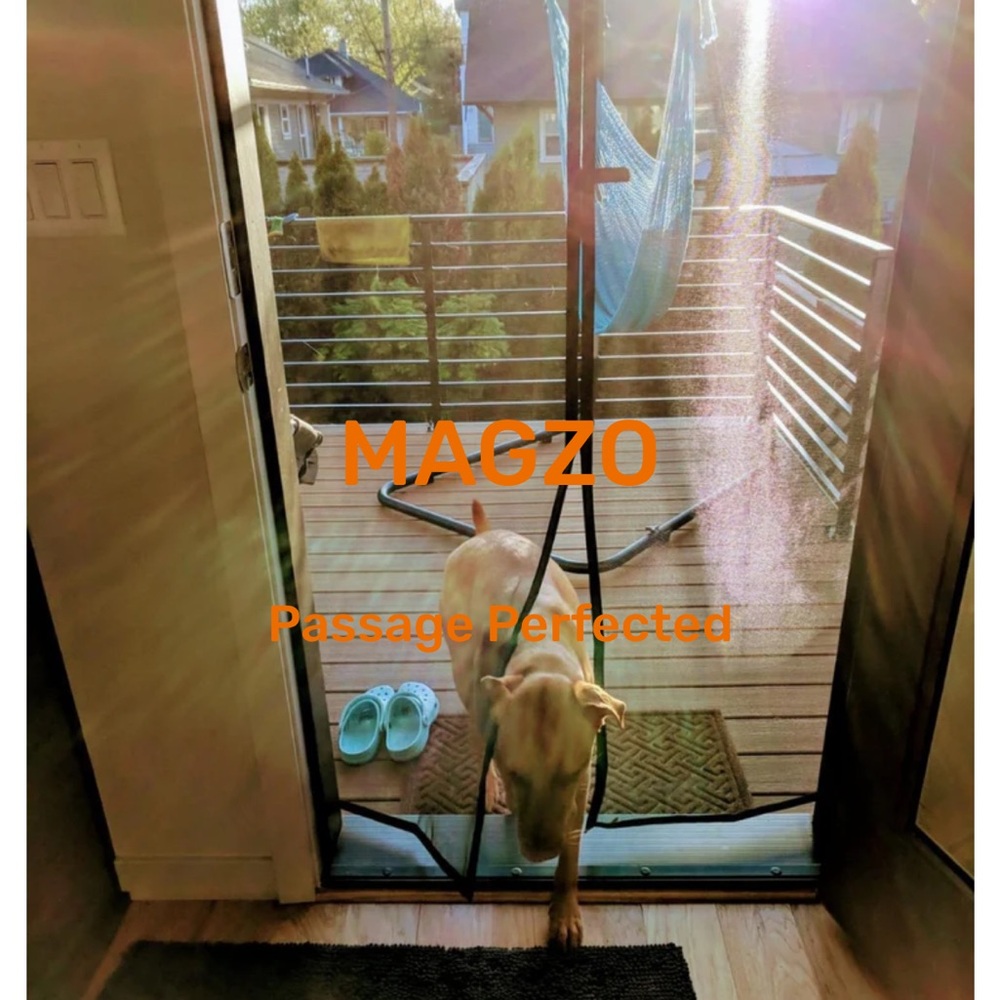 Black Magnetic Screen Door up to 32”x80”